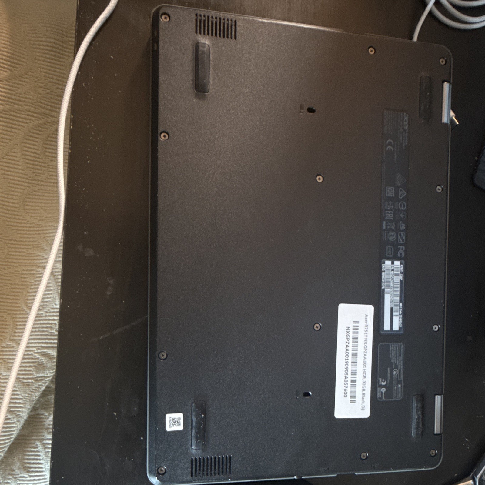 Acer Chromebook 11.6in Black Intel Celeron 4GB RAM 32GB eMMC Chrome OS