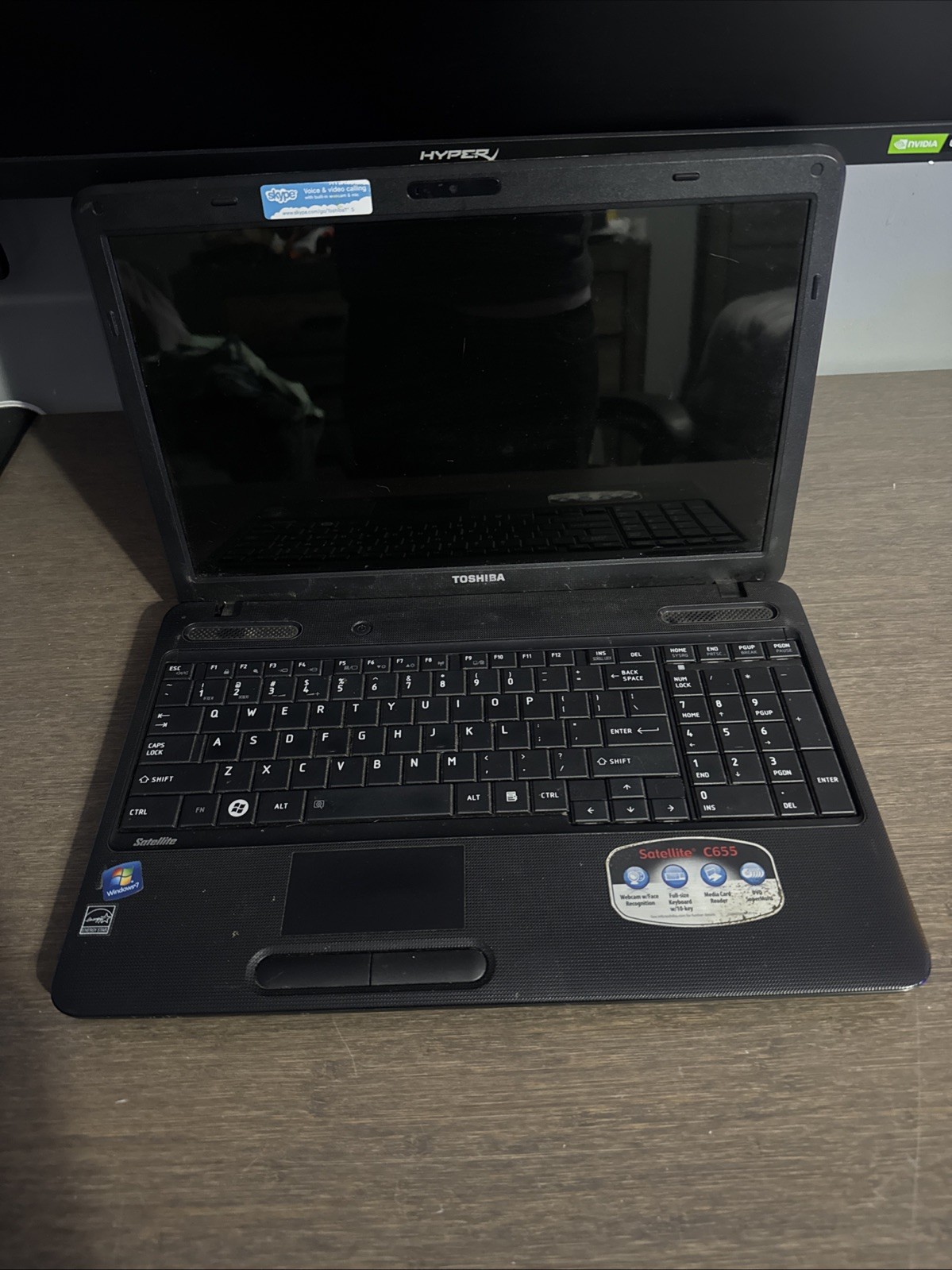 Toshiba Satellite C655D-S5338 15.6″ Laptop No HDD FOR PARTS UNTESTED