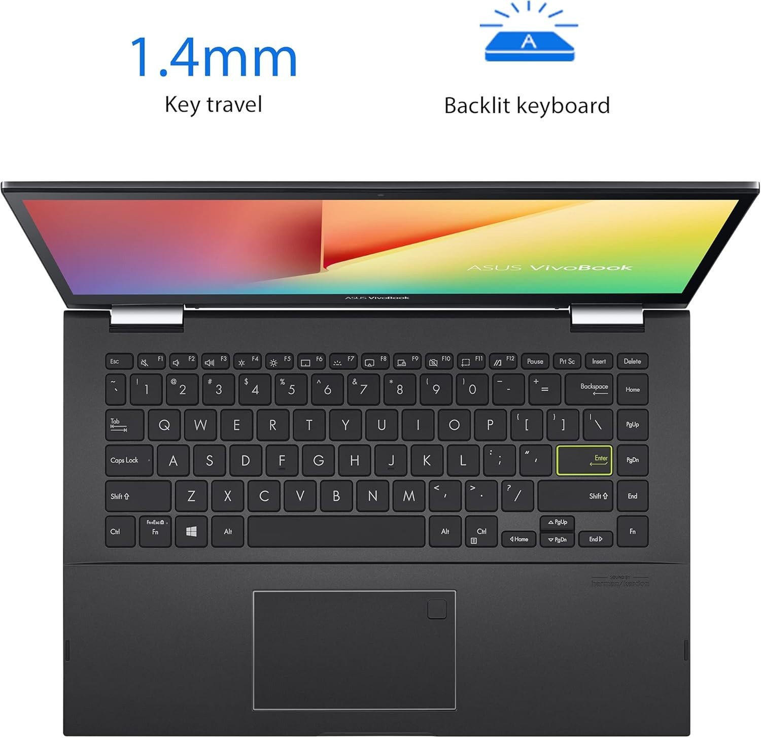 ASUS VivoBook Flip TP470E 2-in-1 Laptop, 14″ Touch Screen, Intel i3-1115G4