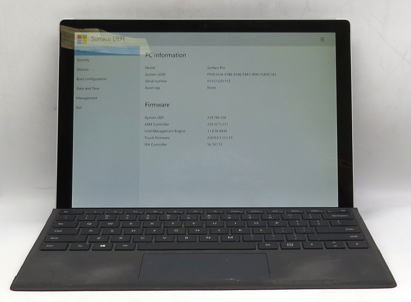 Microsoft Surface Pro 1796 | i5-4300U | 4GB RAM | 256GB SSD | No OS