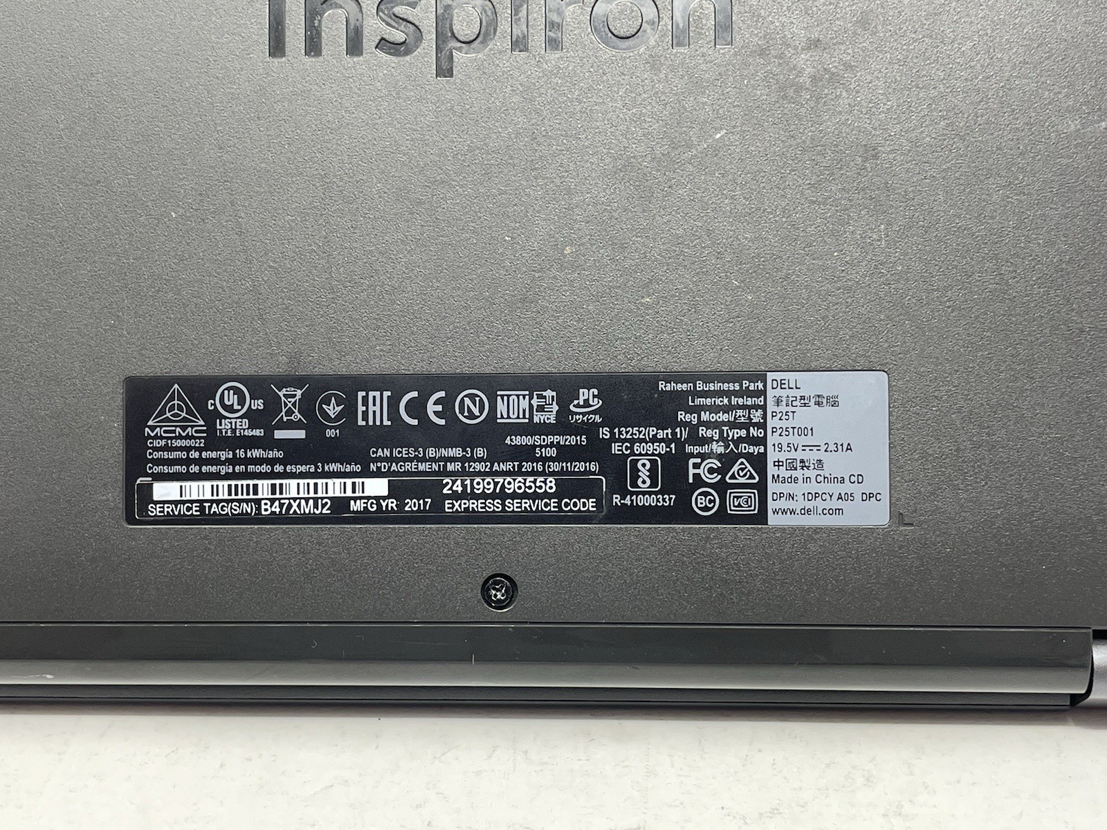 Dell Inspiron 11-3168 Laptop Celeron N3060 4GB RAM 32GB eMMc P25T Signature Ed