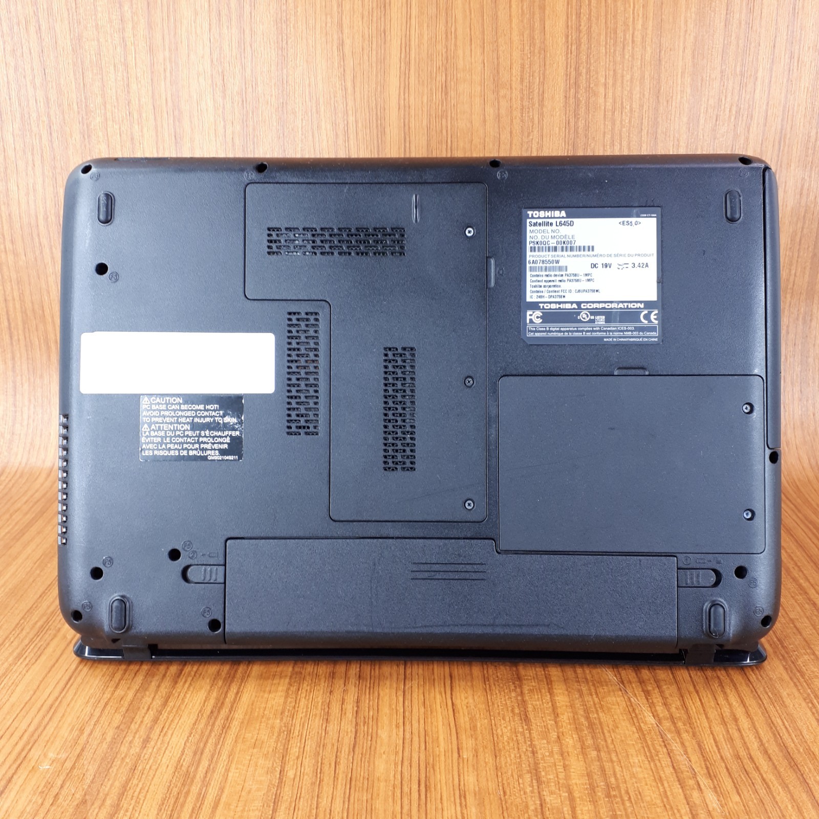 Toshiba Satellite L645D 14″ Laptop AMD Athlon II P320 3GB 250GB AS IS Part H3909