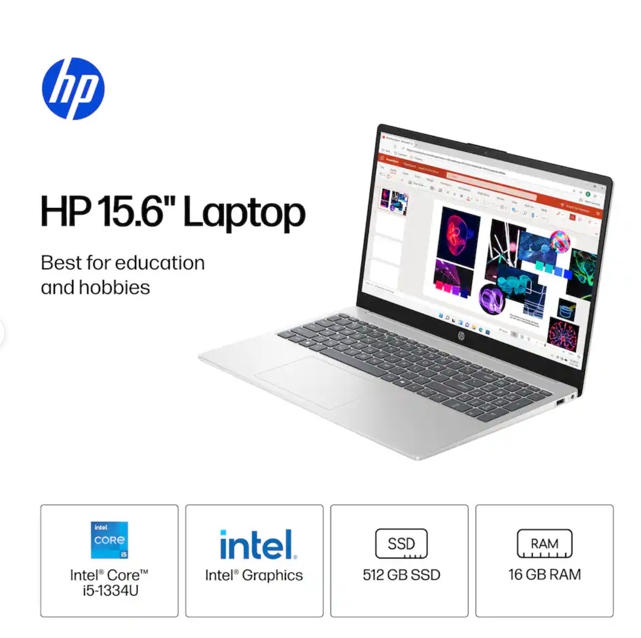 HP – 15.6″ Full HD Touch-Screen Laptop – Intel Core i5 1334U 2023 – 16GB Memory