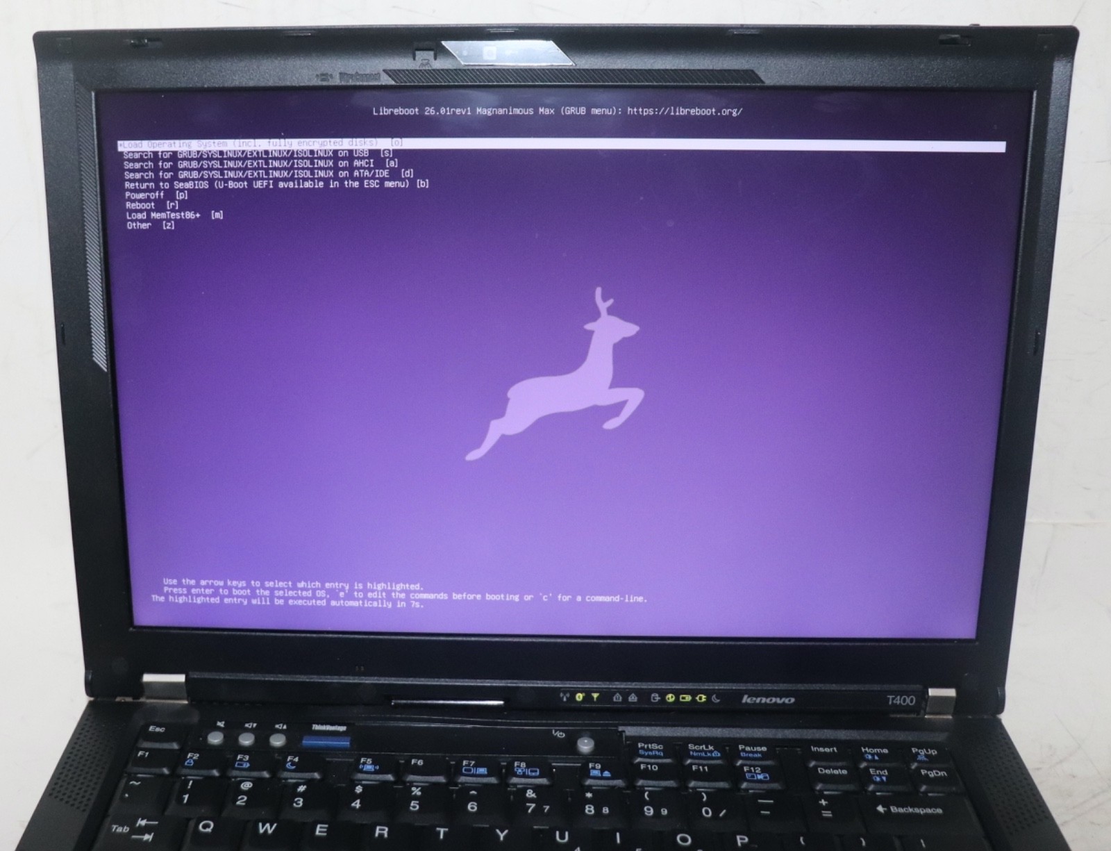 LibreBoot Lenovo ThinkPad T400|Int Core Duo@2.53GHz|8GRAM|320HDD|Parrot Security