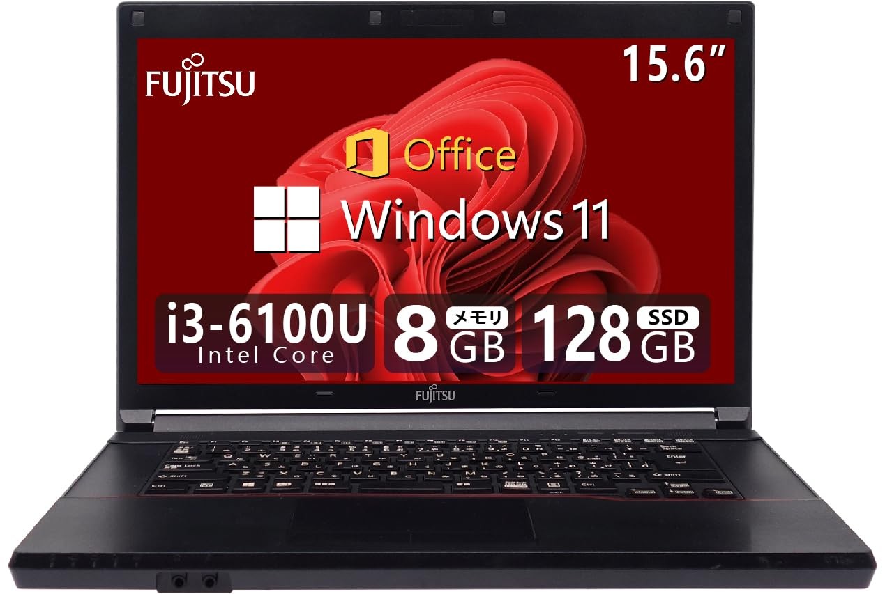 Fujitsu A576 15.6″ Laptop Core i3-6100U 8GB 128GB SSD Win11 Pro Office2019 HDMI