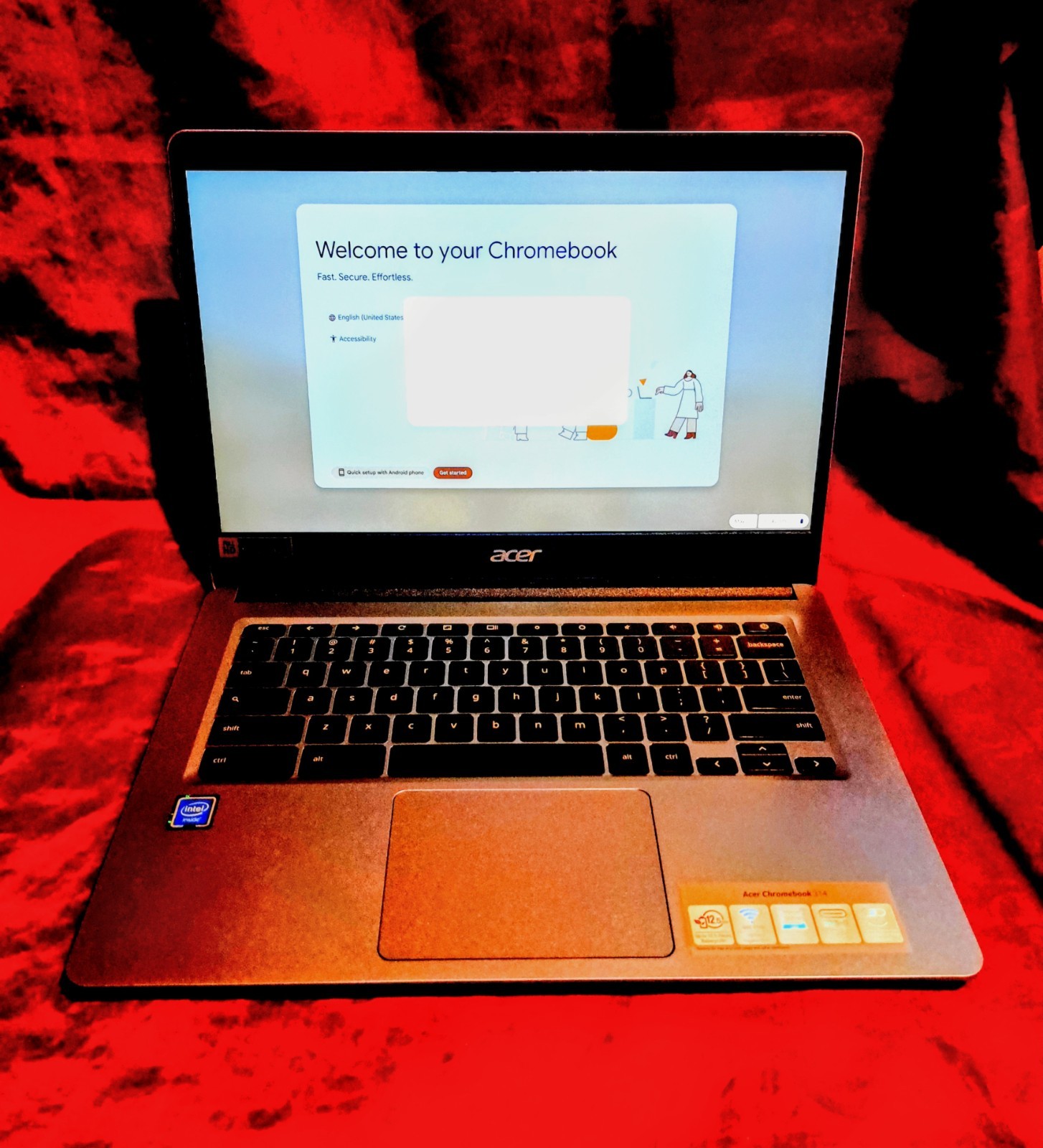 ACER CHROMEBOOK 314 SILVER 14″ inch 4GB 32GB Fully Functional Wiped Clean