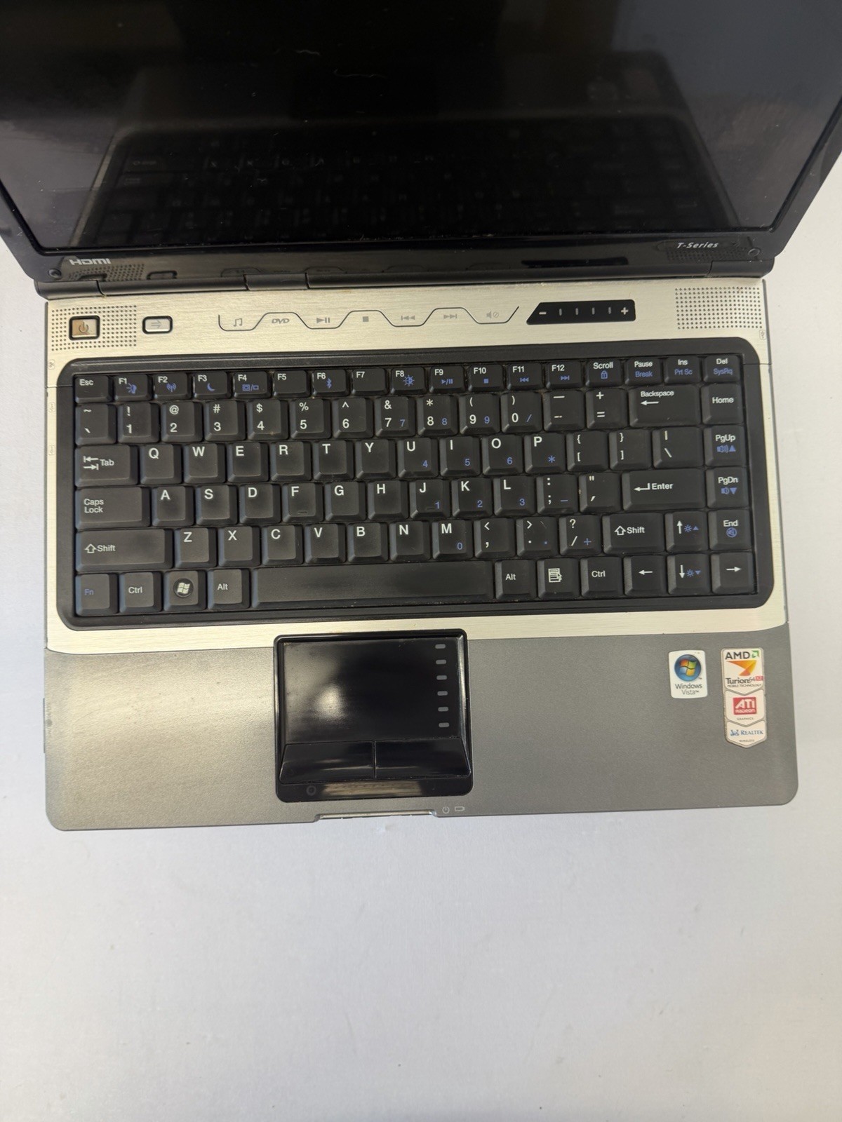 Gateway W350A Laptop – AMD Turion X2 TL-60 – RAM 3GB – Read Des