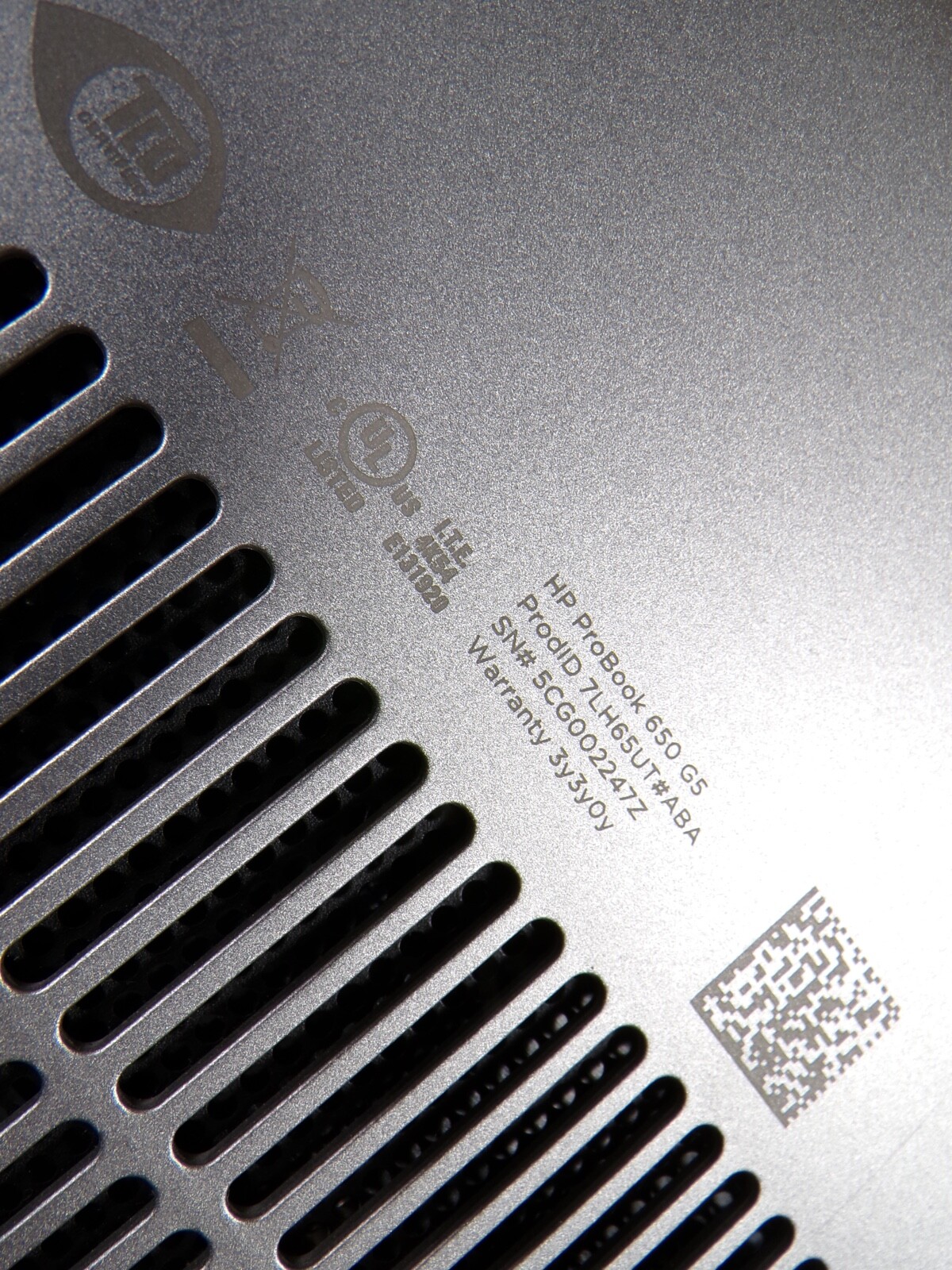HP PROBOOK 650 G5 INTEL CORE i5-8265U 1.60GHZ 4GB RAM