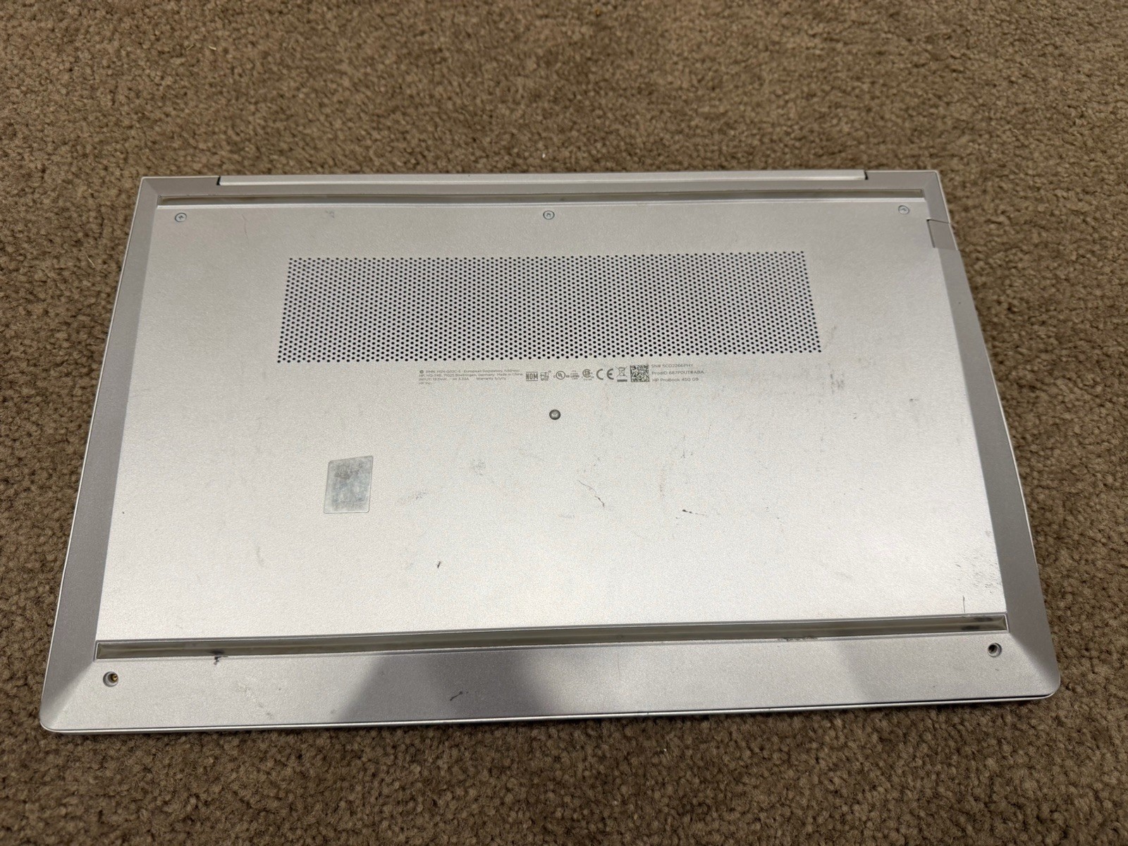 HP ProBook 450 G9 15.6″ FHD Intel Core i5-1235U 512GB SSD 16GB RAM W11P Dent