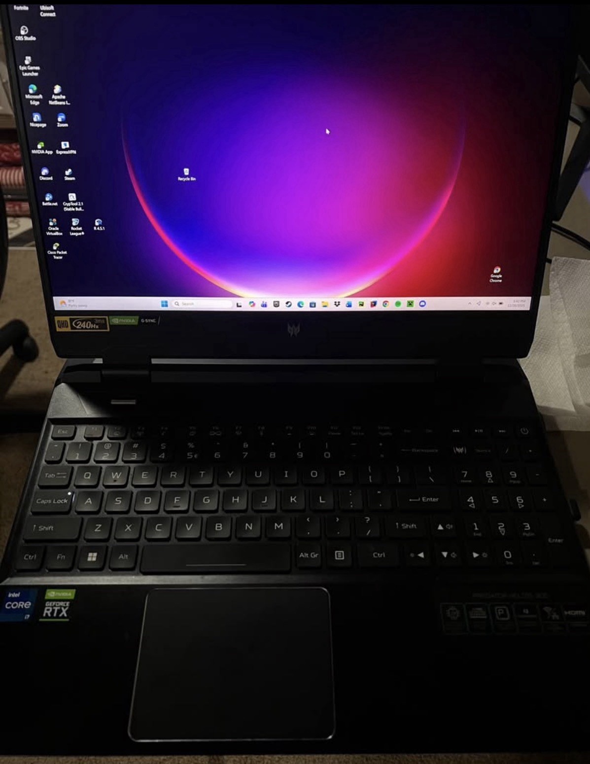 Acer Predator Helios 300 15.6″ QHD i7 16GB 1TB SSD RTX 3070ti Win 11