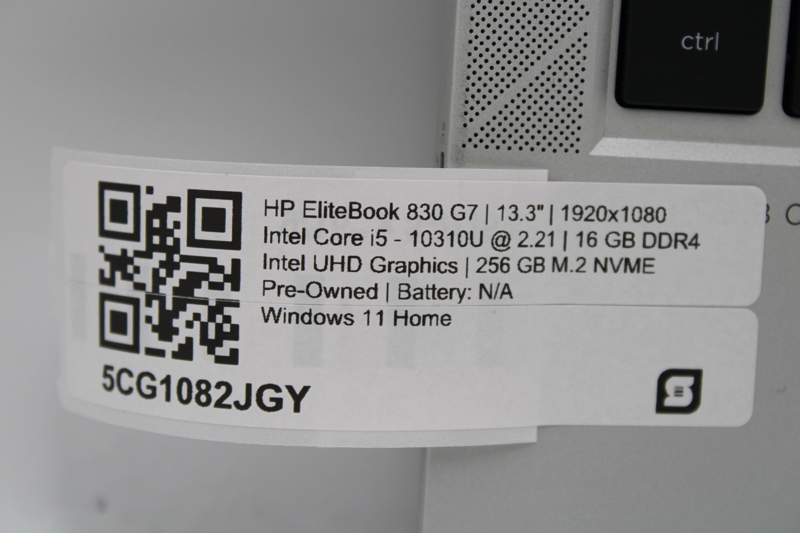 HP EliteBook 830 G7 _ i5-10310U @ 1.7 _ 16GB RAM _ 256GB SSD _ Win11H