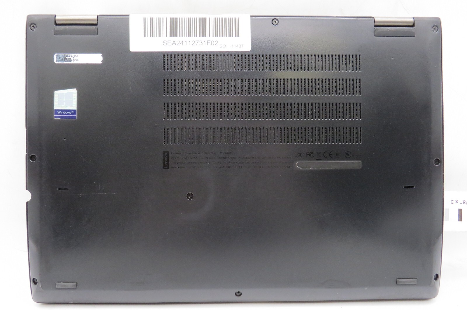 Lenovo X380 Yoga-12.5″-i5-8350U@1.70GHz-8GB DDR4 RAM-NO STRG-NO OS **READ**