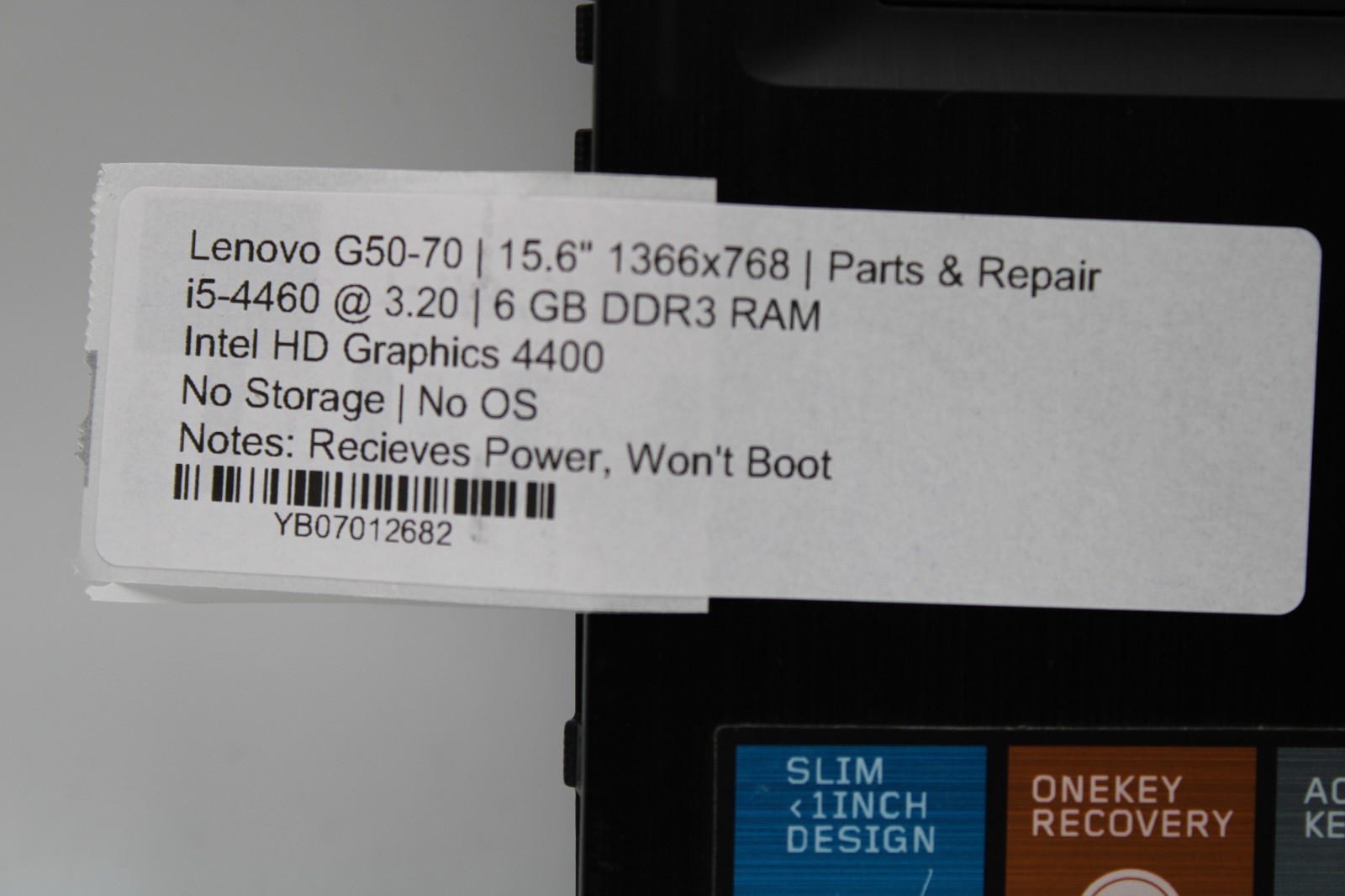 Lenovo g50-70 _ i5-4460 @ 3.2 GHz _ 6GB RAM _ No SSD / OS / Boot *PARTS
