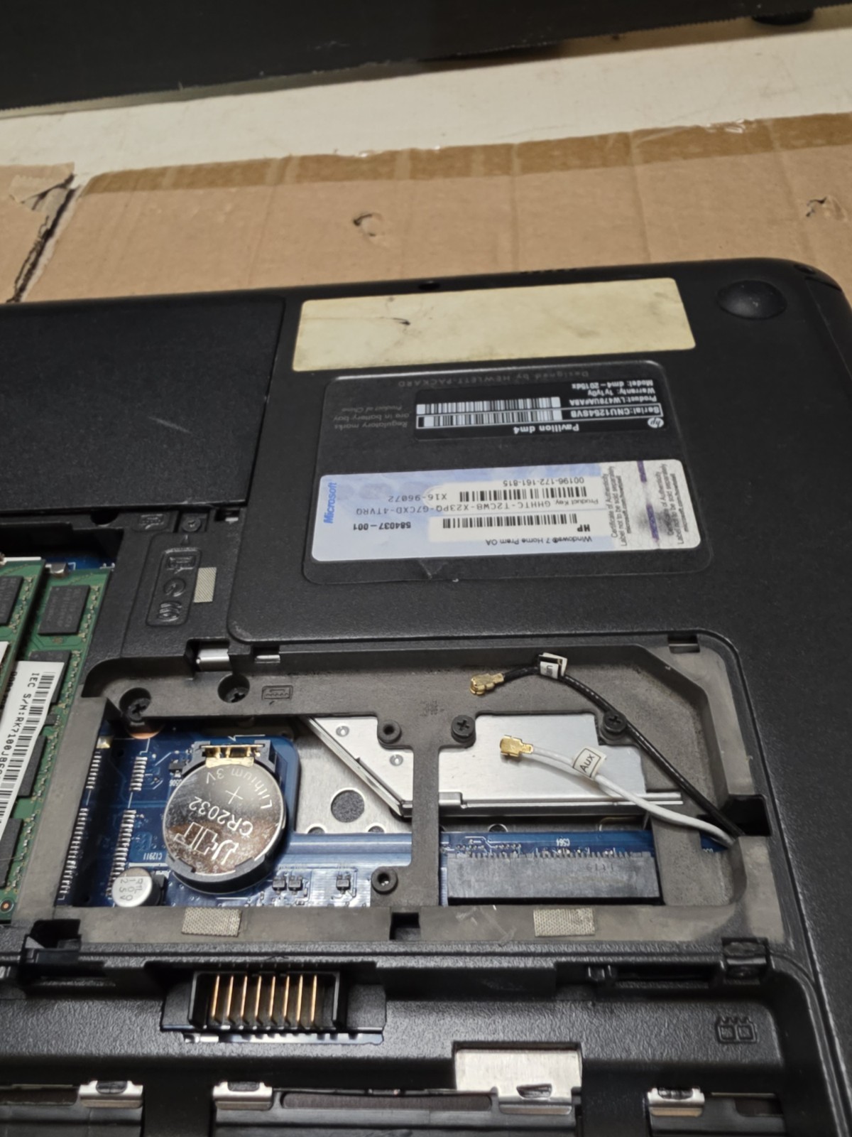 HP Pavillion DM4 Windows 10 Intel Core i3 4GB RAM 74GB HD No Battery/Cord No WIF