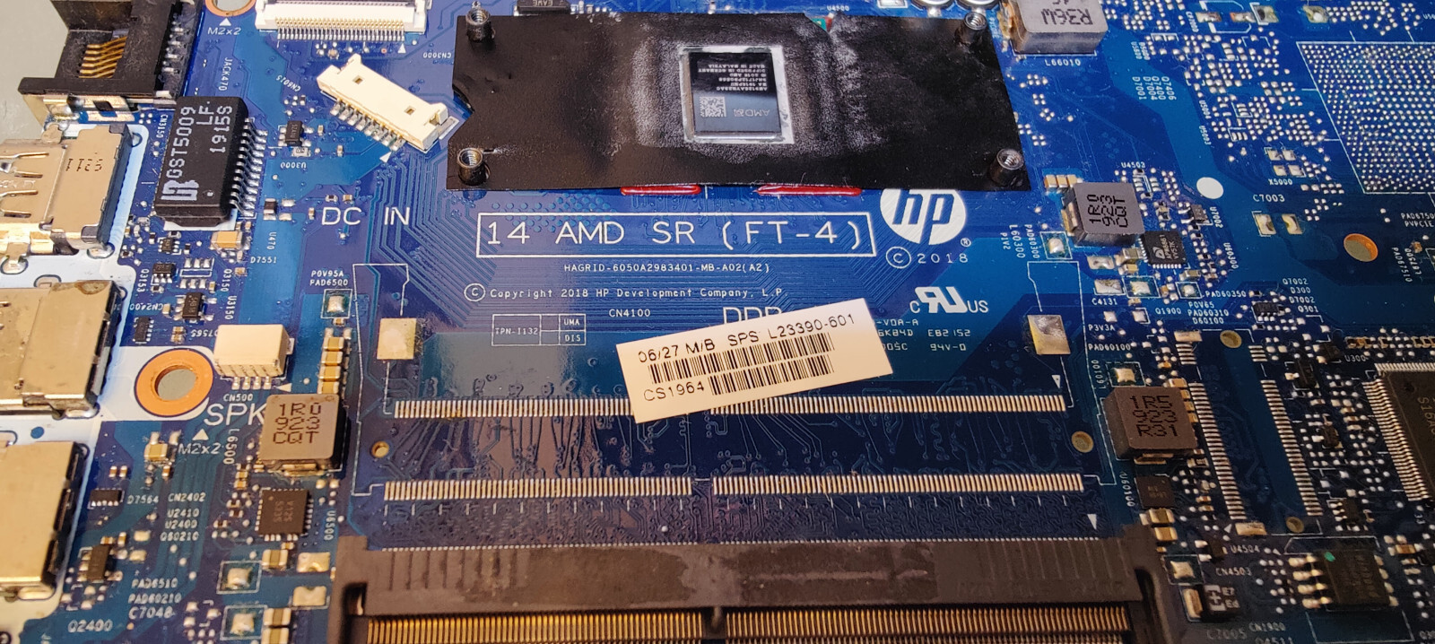 HP 14-CM 245 G7 MOTHERBOARD 6050A2983401-MB-A02 AMD A4-9125 AMD R3