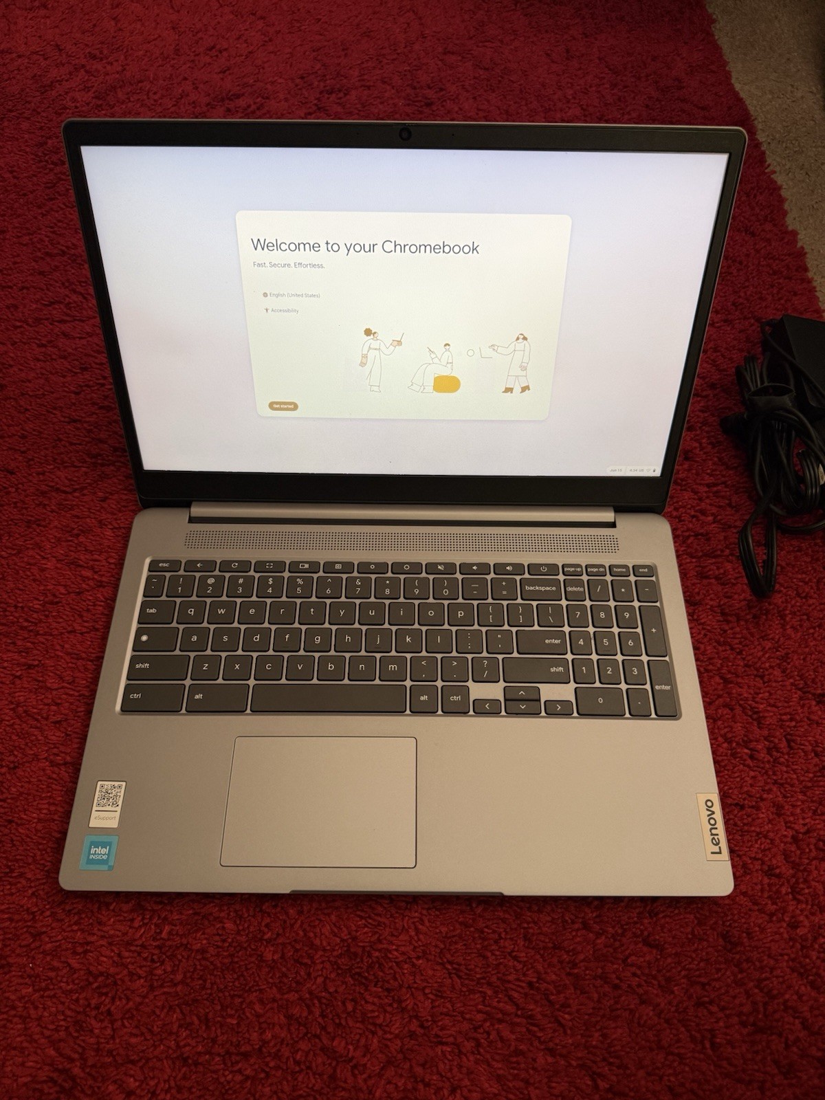 Lenovo Chromebook 15.6″ FHD Intel 4GB 32GB eMMC ChromeOS Silver