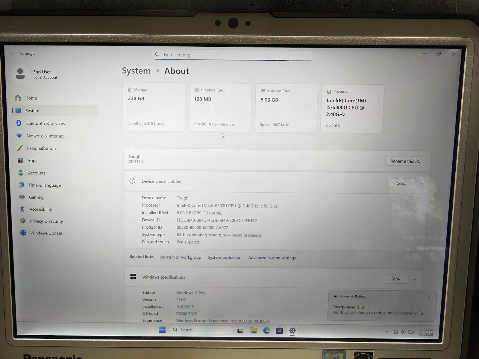 Panasonic Toughbook CF-33
