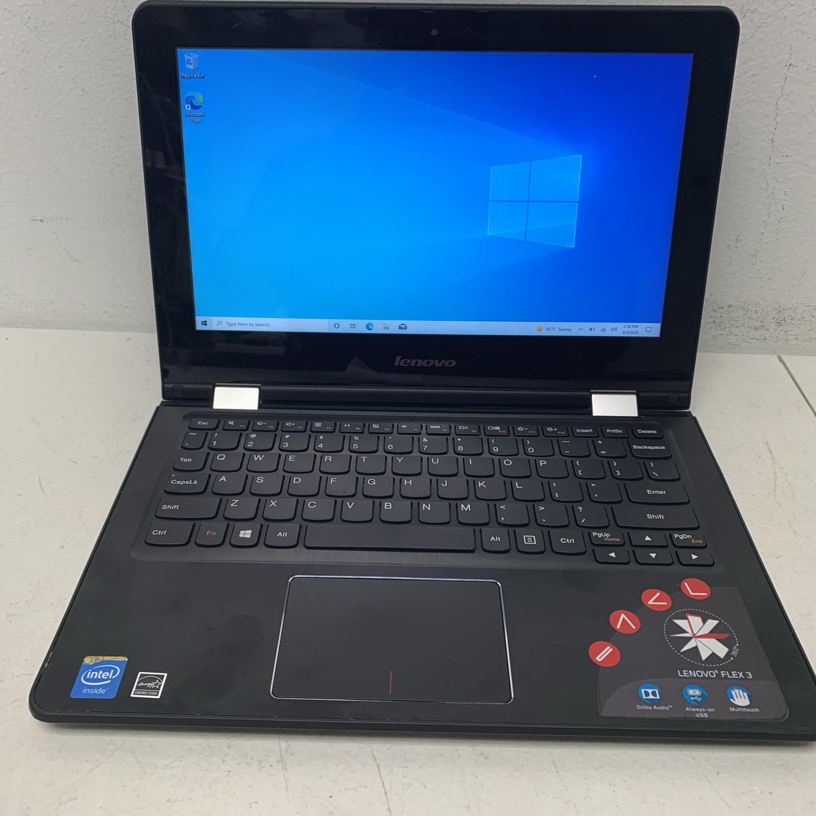 LENOVO Flex 3-1130 Celeron N3050 1.6GHz 11.5″ Laptop 32 Gb 2GB Ram,wind 10 Home
