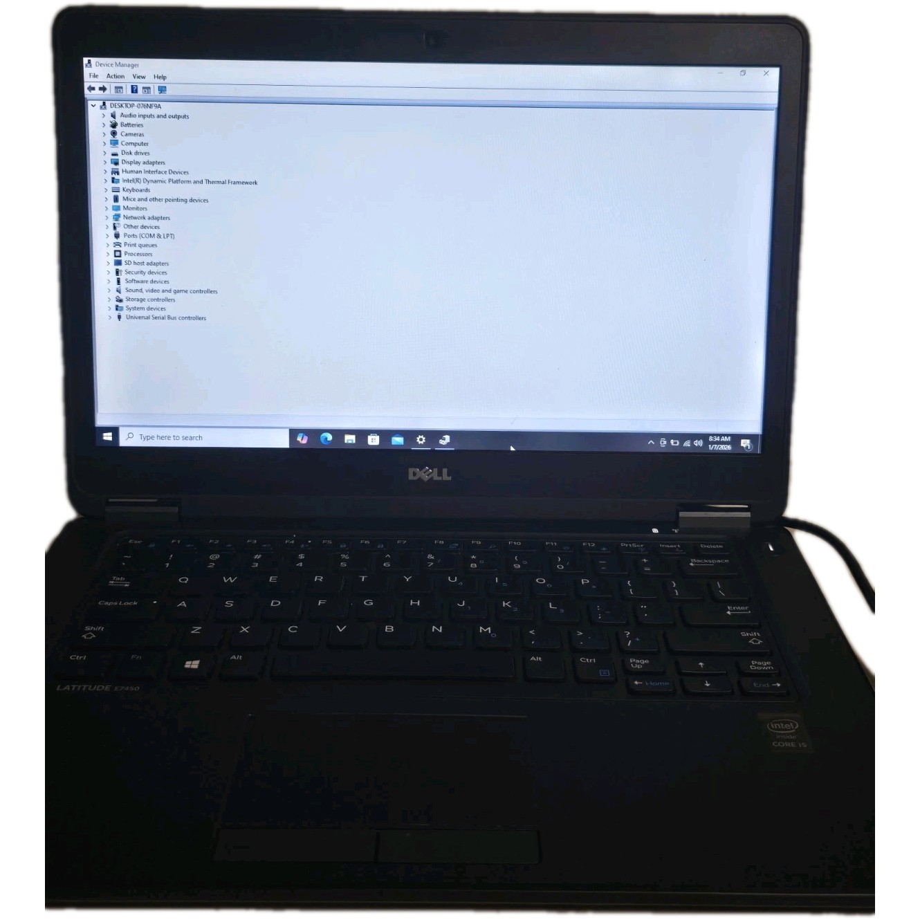 Dell E7450 14″ Laptop 16GB RAM Intel core i5-5300U CPU 2.30 GHz w/ power cord