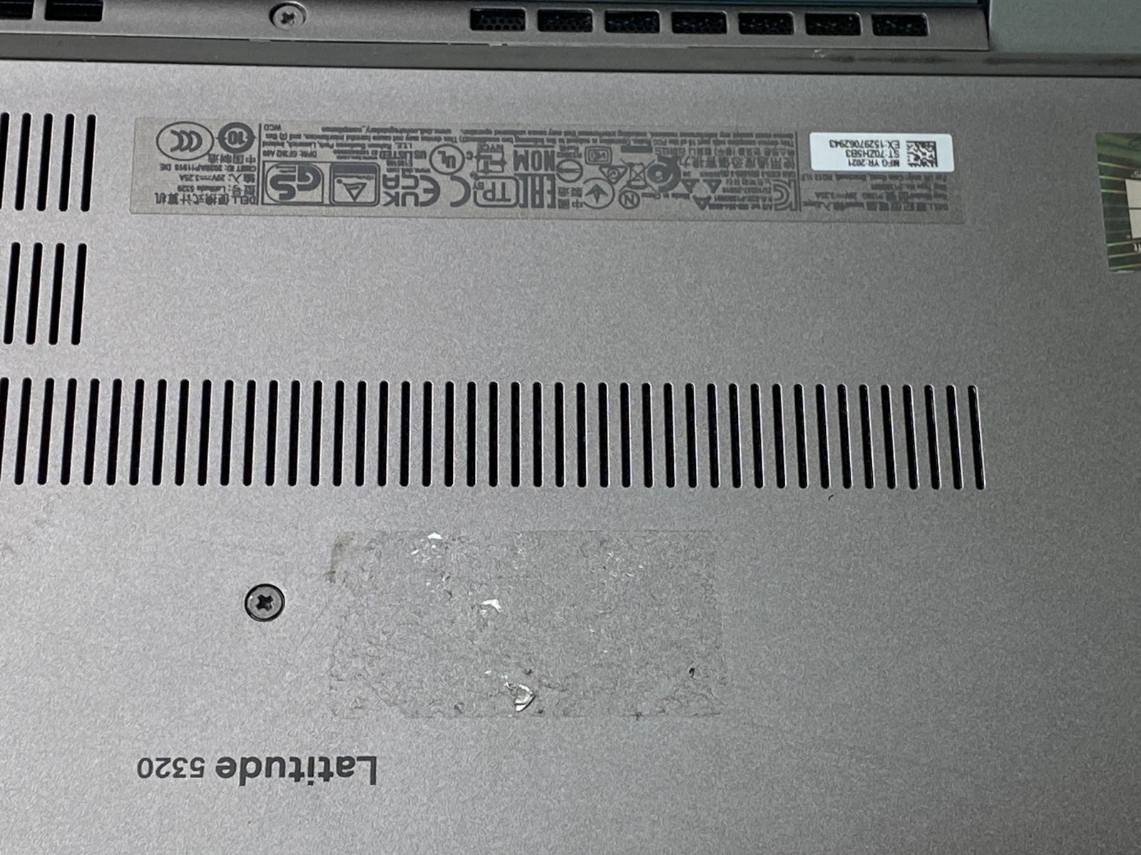 Dell Latitude 5320 17-1185G7 16GB DDR4 No SDD/AC – Heavy Wear/84% Battery PARTS