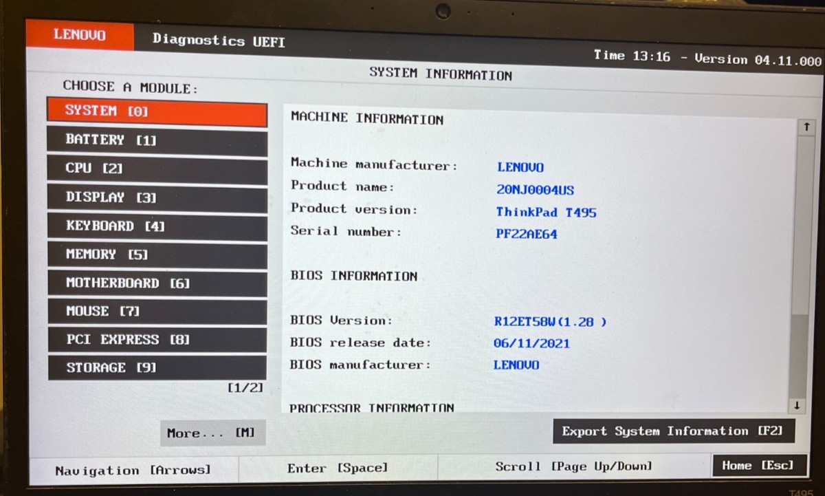 Lenovo ThinkPad T495 14” FHD TOUCH AMD Ryzen 5 Pro 3500U 2.1GHz 8GB 256GB Win11P