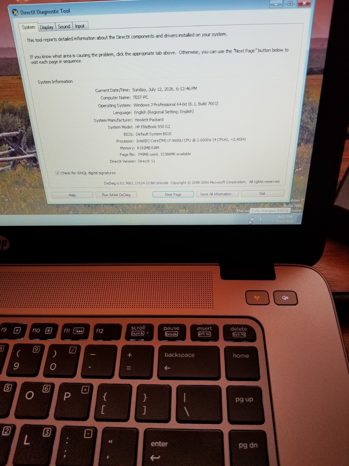 Lot 4 HP EliteBook 850 G2 i7-5600U 2.6 GHz 8GB RAM 128GB SSD Batt 15.6″ NO AC|OS