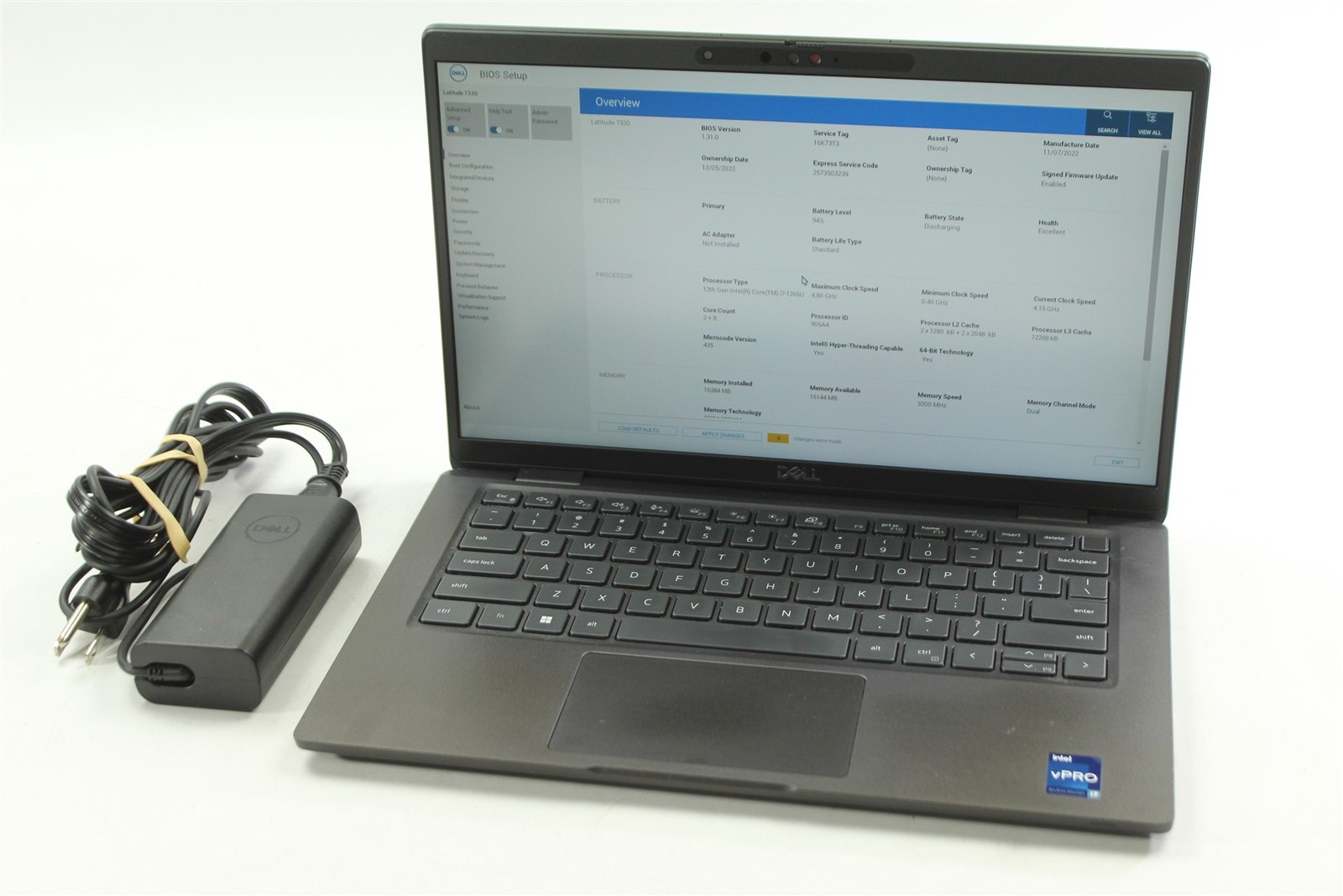 Dell Latitude 7330 13.3″ FHD i7-1265U 1.8GHz 512GB SSD 16GB RAM W11P
