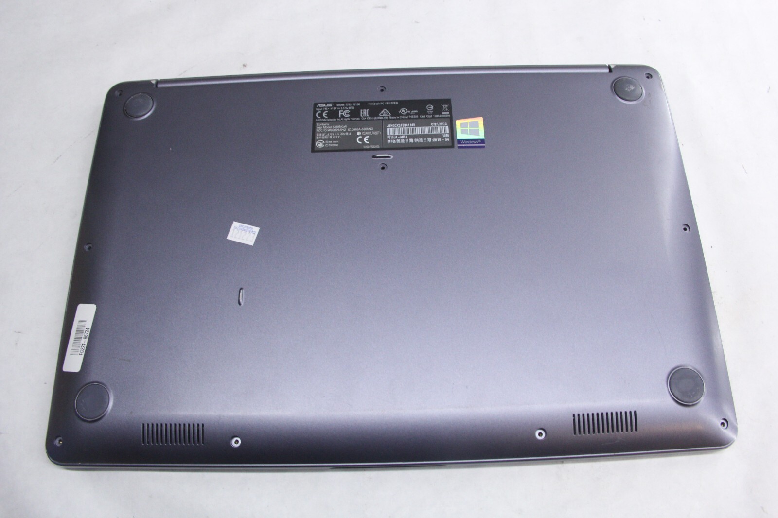 Asus F510U | AS-IS for Parts, No Chrg, Pwr, POST, LCD Blemishes, No Drives |