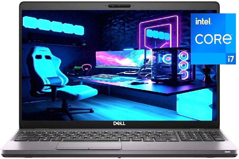 15.6″ FHD DELL Latitude Laptop PC: Intel i7 Quad Core! 32GB RAM ~ 1TB NVME SSD!