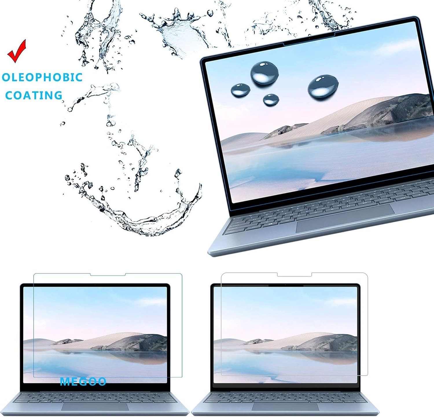 Megoo ArmorShield HD Clear Screen Protector for 12.4″ Surface Laptop Go 3/2/1