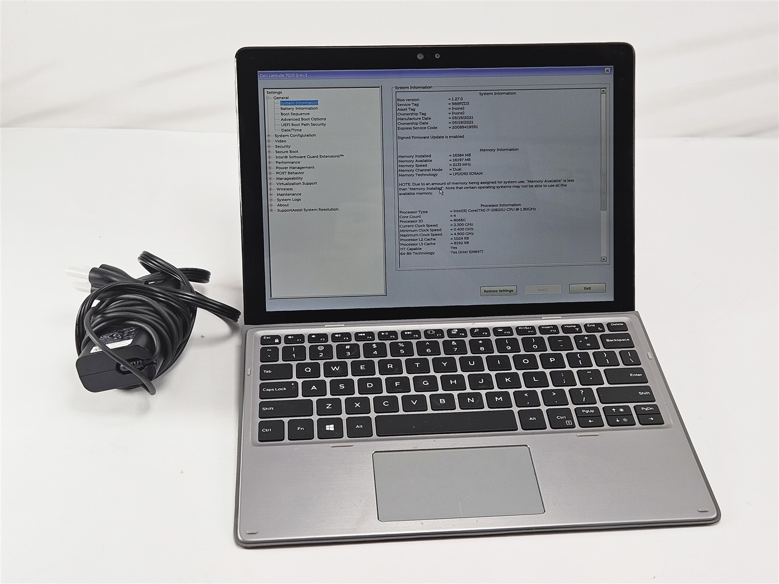 Dell Latitude 7210 Intel Core i7-10610U 16GB 512GB SSD 12.3″ Detachable