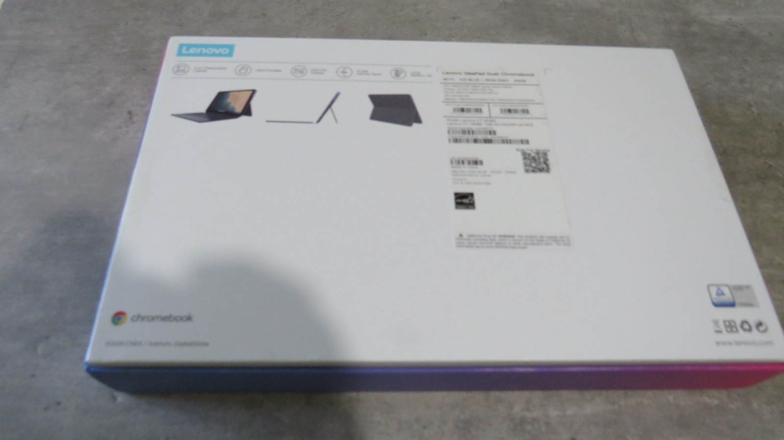 Lenovo IdeaPad Duet Chromebook CT-X636F 10.1″ (64GB) – Ice Blue + Iron Grey