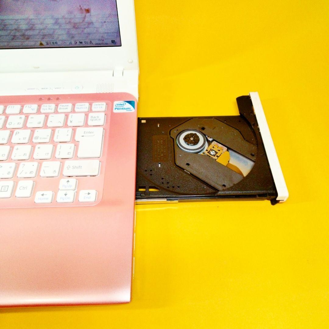 Sony VAIO Pink 14 Inch Laptop Pentium 4GB RAM 750GB HDD DVD WiFi Windows 10