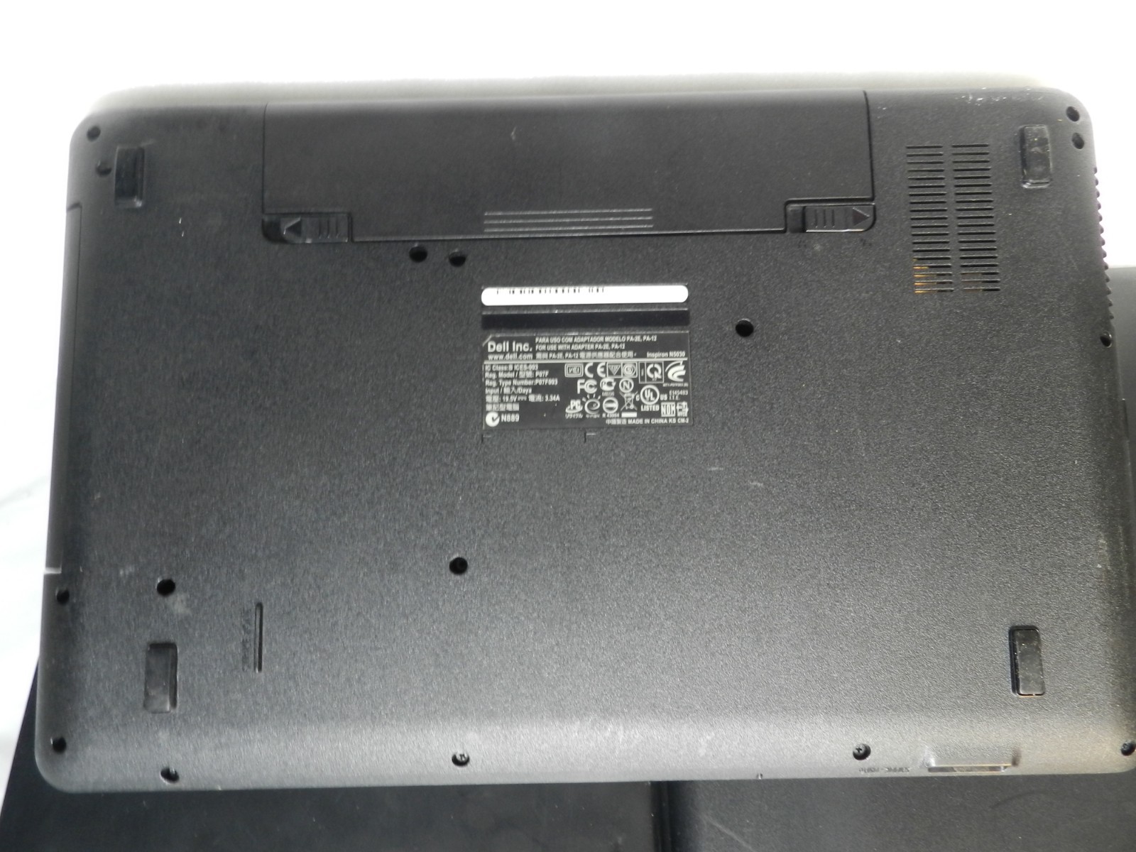 5 Laptops– Dell/HP Untested for parts or repair (D87J)