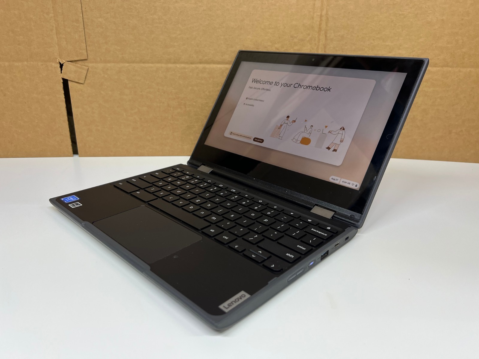 Lenovo 300e 11.6″ 2-in-1 Laptop – 32GB Storage, 4GB RAM, Touchscreen Chromebook