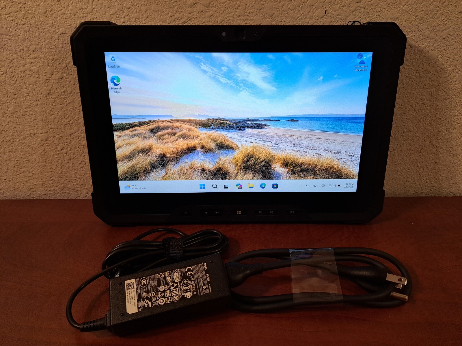 Dell Latitude 7212 Rugged Tablet i7-8650U, 16GB/256GB, Win 11, Charger, Battery