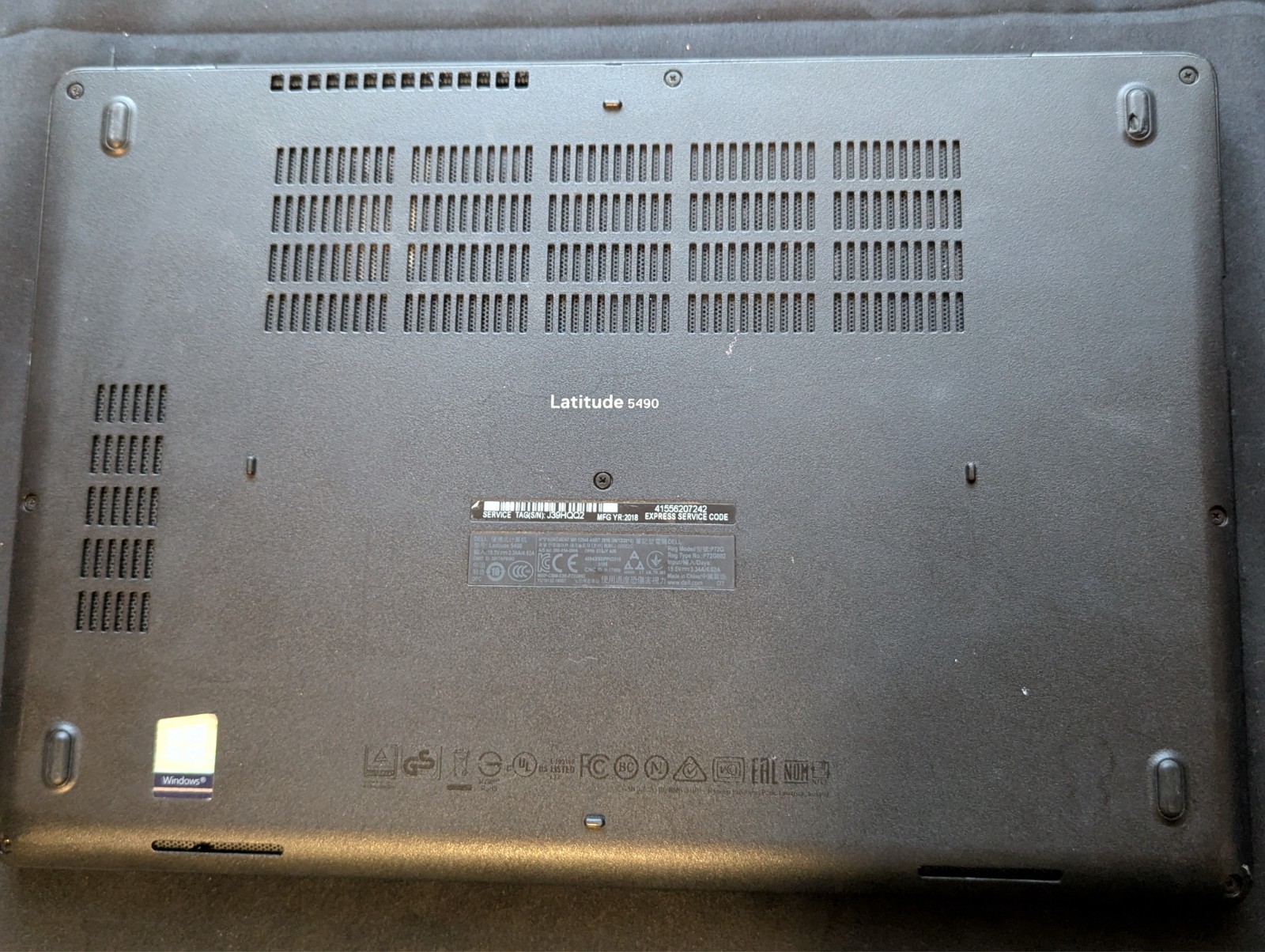 Dell Laptop – Latitude 5490 – i7-8650U 16GB 512GB SSD MX130 Touch Win10 Pro