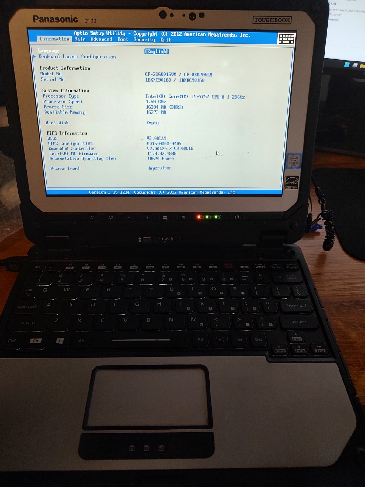 panasonic cf-20 toughbook
