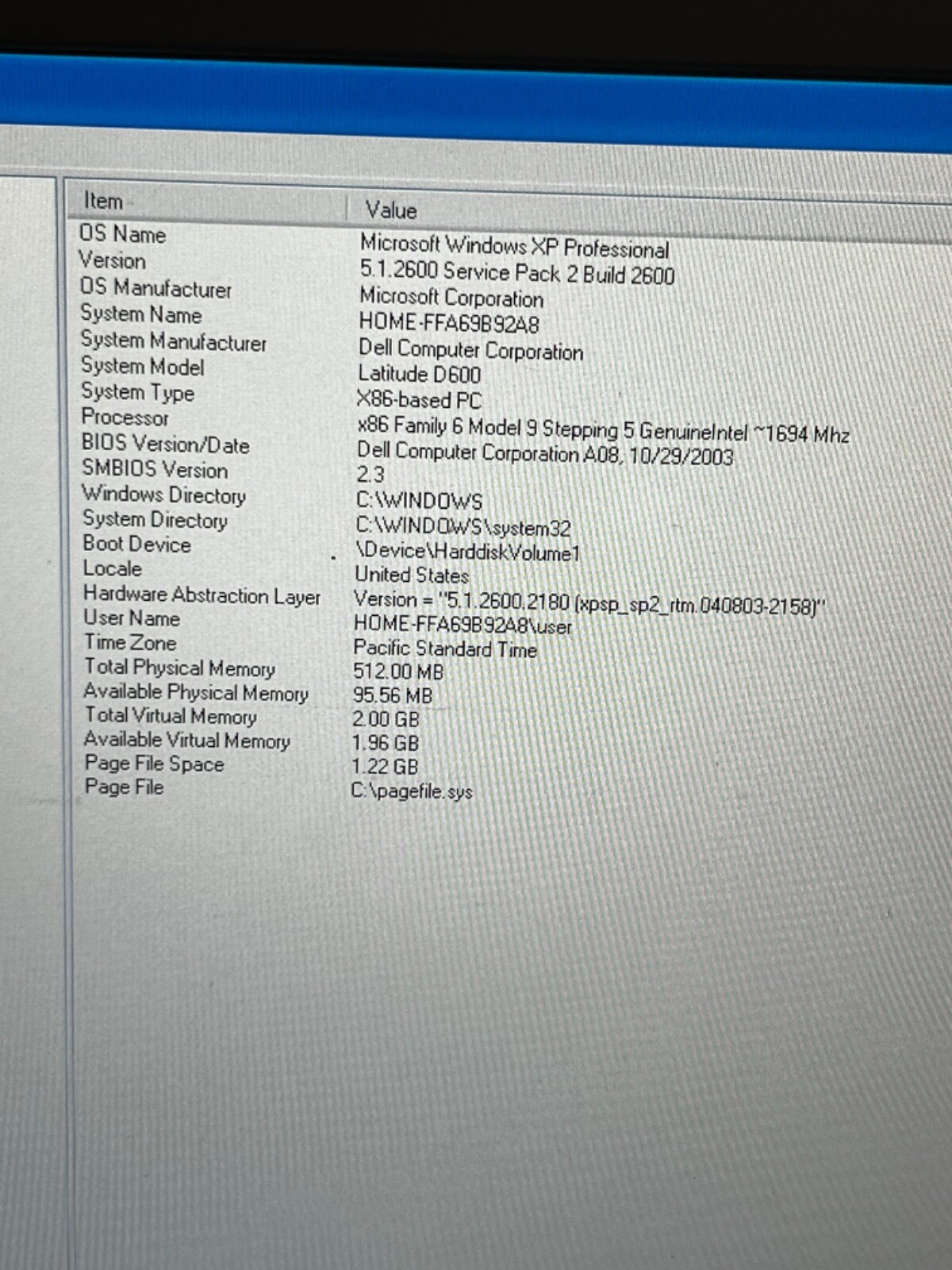 DELL Latitude D600; Windows XP, in Gray. TESTED & WORKS! In Excellent Condition!