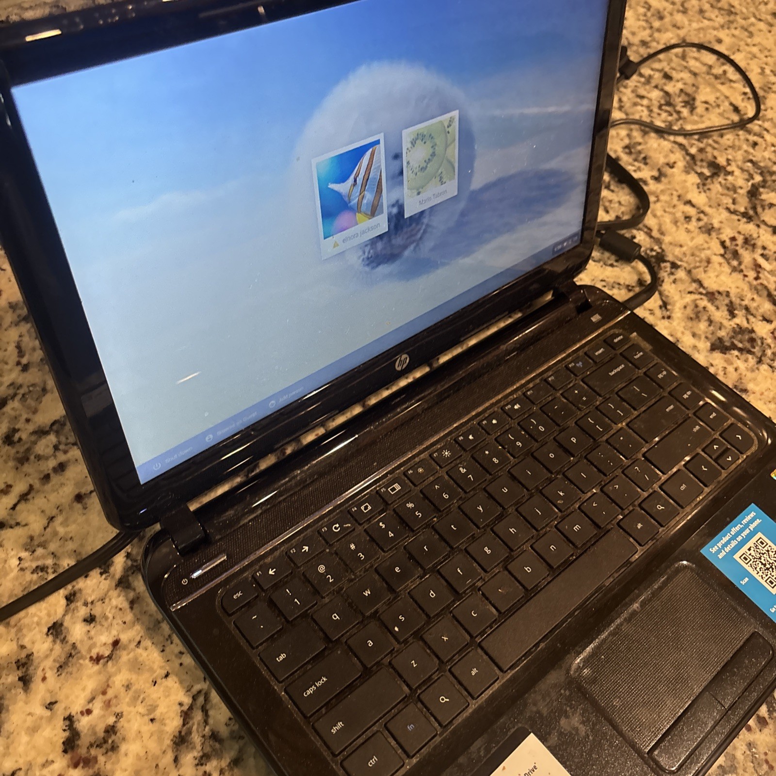HP PAVILION 14 C050NR CHROMEBOOK INTEL CELERON 4gb Black USED VG FS