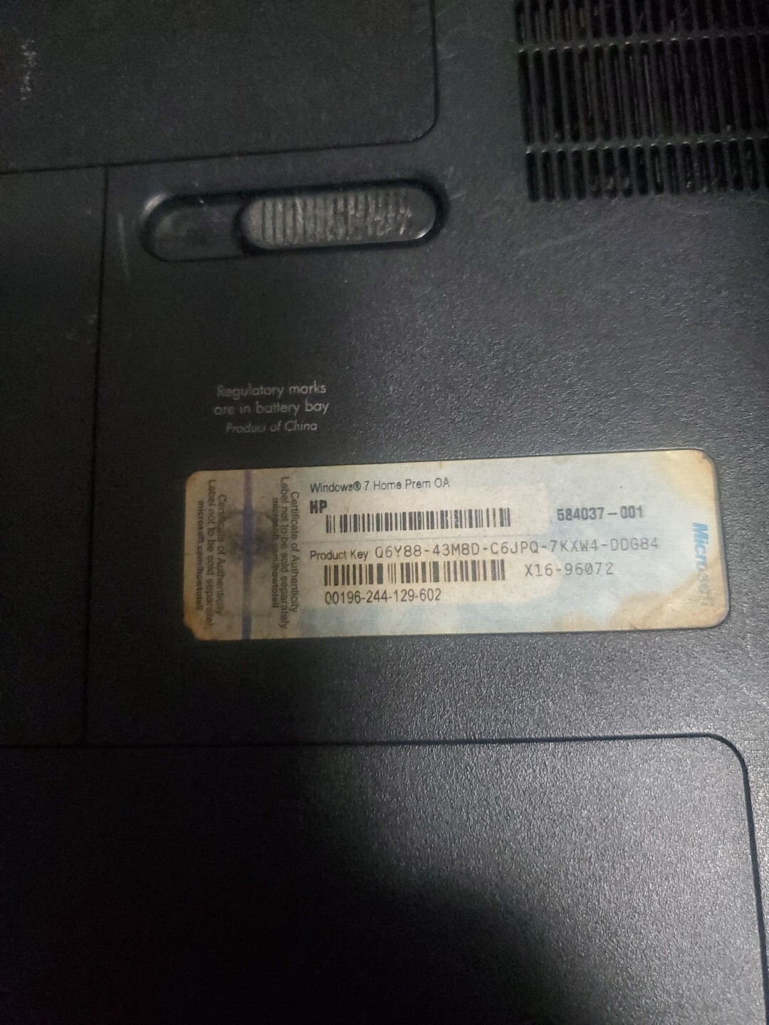 Compaq Presario CQ57 Laptop AMD E300 8GB DDR3 300gb HDD Windows 7