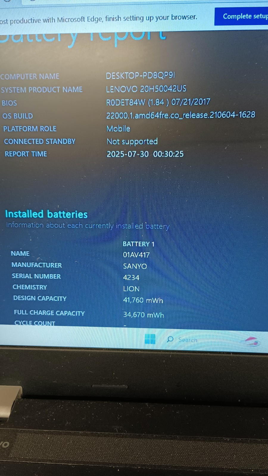 7303 ThinkPad E570 w/charger.i3-7100.Optical.8GB.500GB HDD.15.6″ .W11 Pro.Nice!!