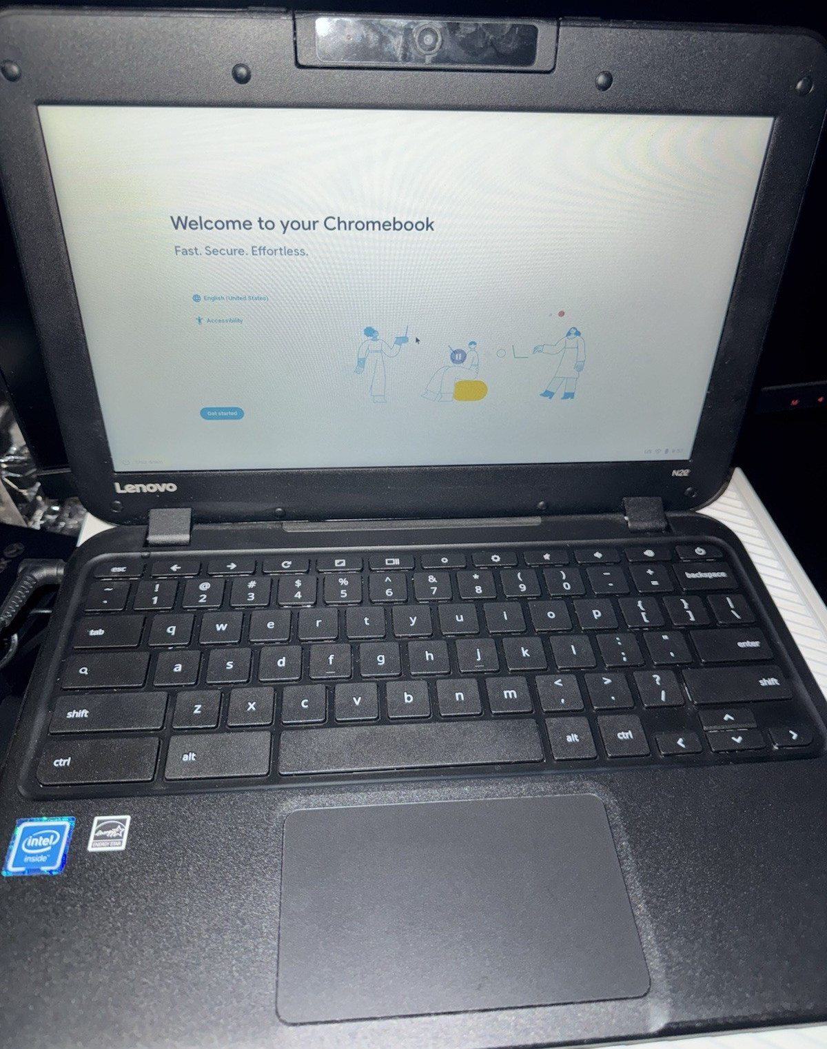 Lenovo N22 Chromebook 11.6″ Intel Celeron Laptop Black Chrome OS Wi-Fi Webcam
