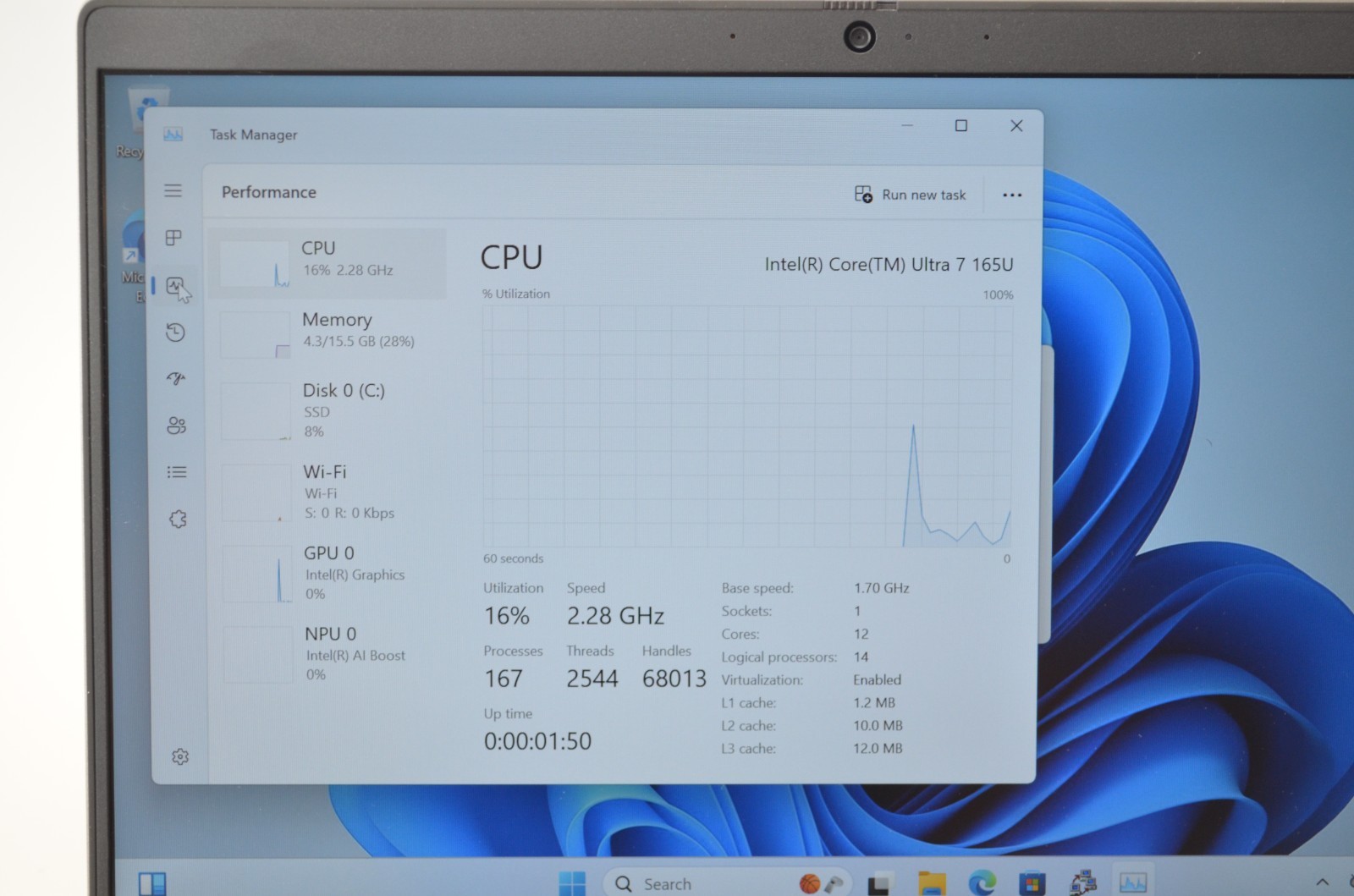 Dell Latitude 5450 14″ Core Ultra 7 165U 1.8GHz 16GB RAM 256GB NVME Win11Pro