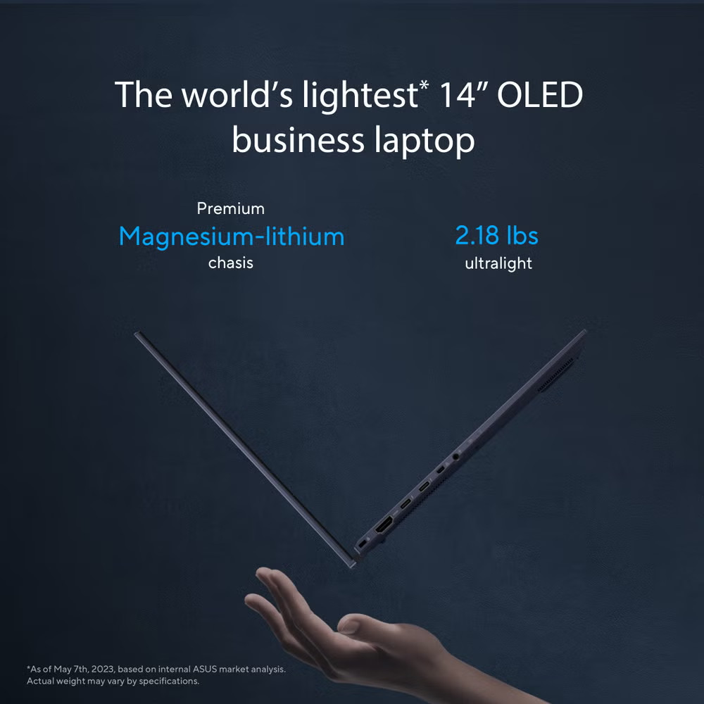ASUS ExpertBook B9 B9403CVA 14″ OLED i7-1335U with vPro NFC login Win 11 Pro BK