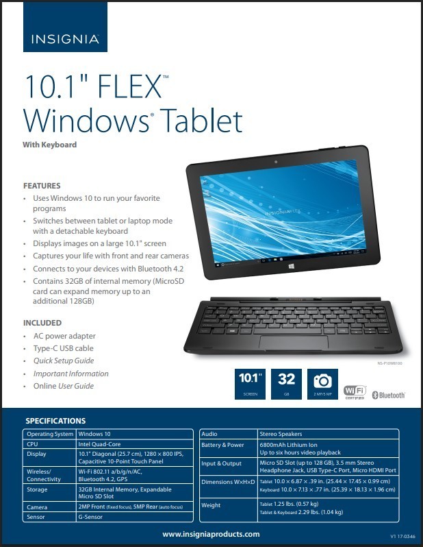 Laptop / Tablet & Keyboards 2in1 Touchscreens Insignia (Bundle of 11) BESTBUY