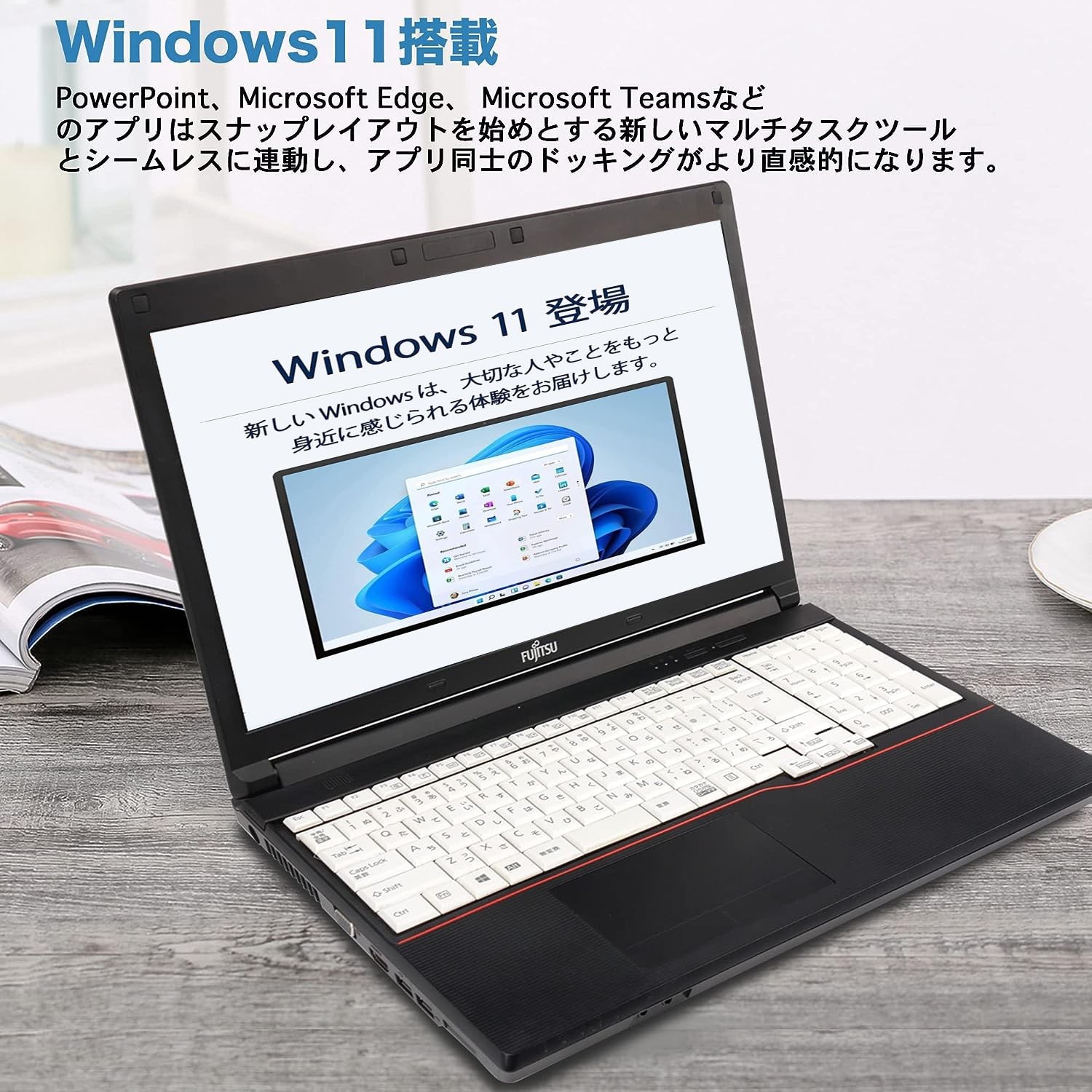 Fujitsu FMV i7 4th Gen 8GB 256GB SSD 15.6″ Win11 Office 2019 WiFi DVD JP Japan