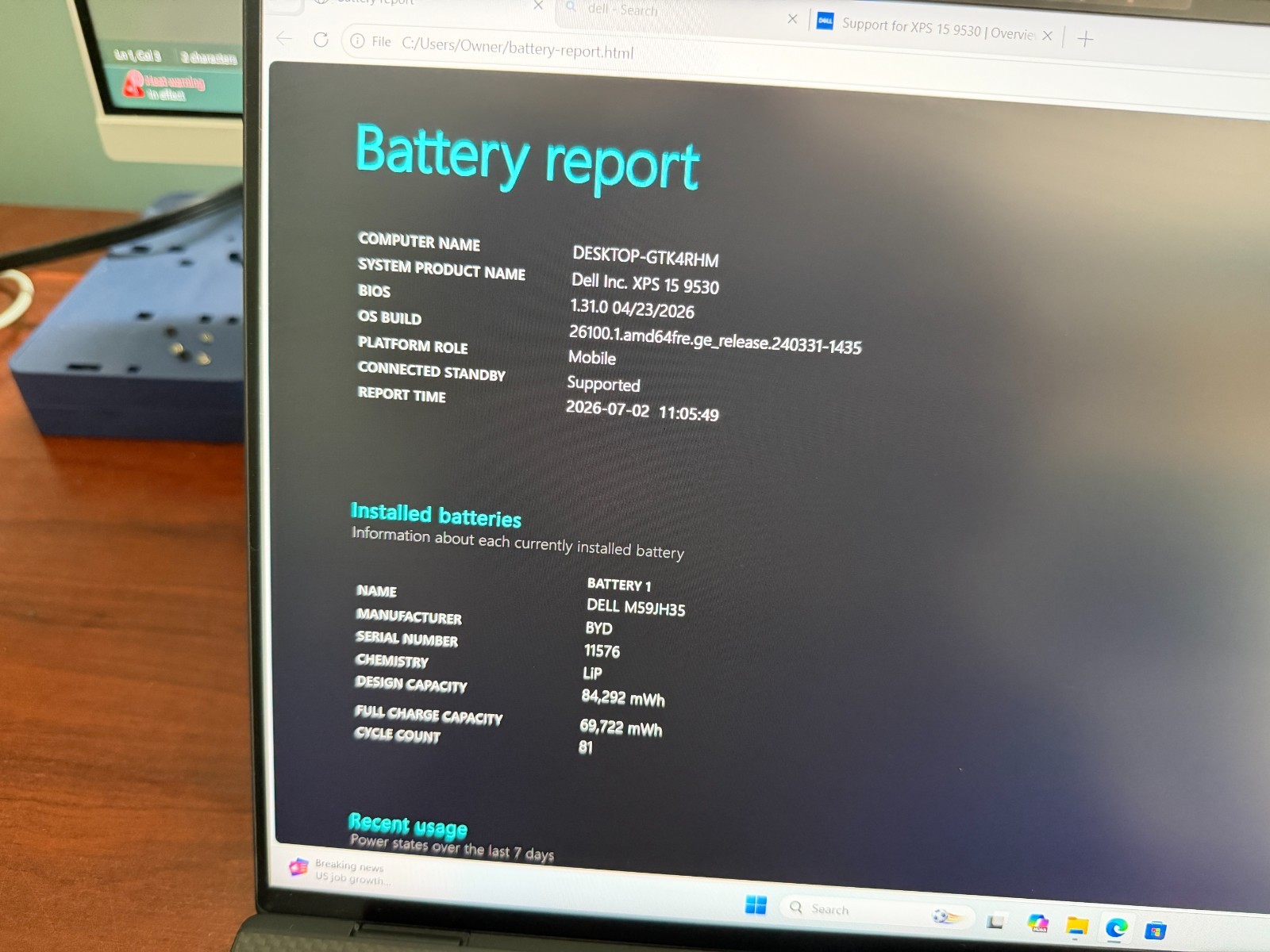 Dell XPS 15 9530 Core i7-13700H 16GB 1TB NVME RTX 4050 FHD+ Win11 130W Charger