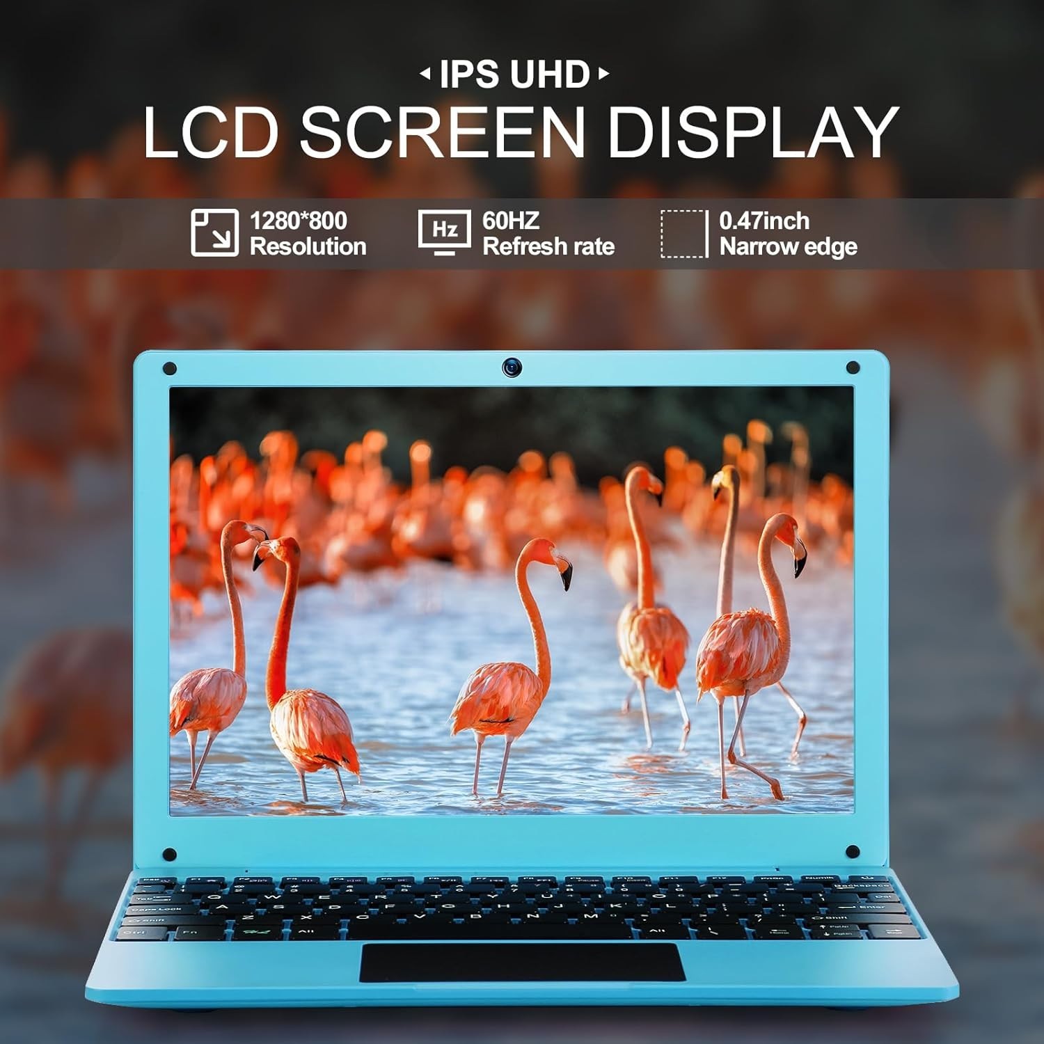 10.1” Laptop Computer Quad Core Android 12.0 Mini Netbook Webcam Bag Mouse Pad