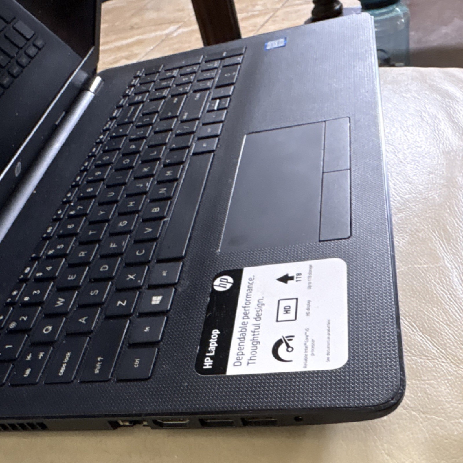 HP Intel Core i5 7th Gen. 15.6″ Black Laptop 1TB HDD HD Display Windows 10
